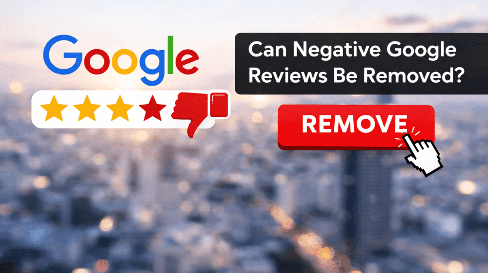 Can Negative Google Reviews Be Removed? Yes, When Done Properly