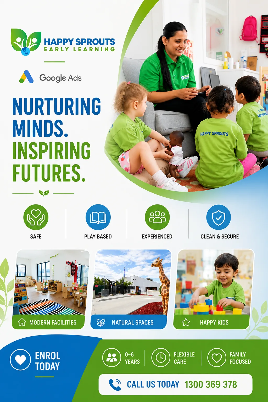 Happy Sprouts Craigieburn Google Ads — 221% Higher Conversion Rate & 94% Lower Cost Per Conversion